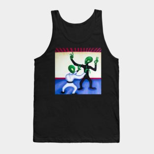 Kung Fu Aliens Tank Top